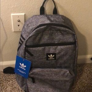 NWT Grey Heather Adidas backpack